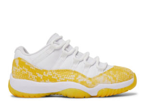 Jordan 11 Retro Low Yellow Snakeskin (Women's) - 5.5 MEN / 7 WOMEN