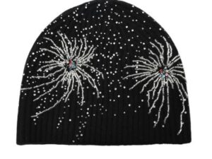 Birth of Royal Child "Studded Beaded Firework" Beanie (Black)