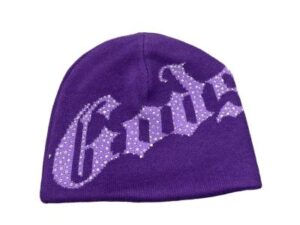 GODSPEED Rhinestone Beanie (Purple)