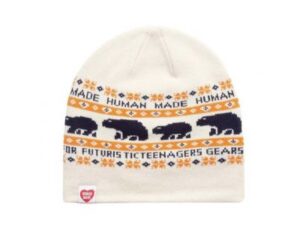 Human Made "Jacquard" Beanie (White)