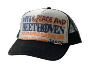 Kapital "Love & Peace Beethoven" Trucker Hat (Grey/Black)