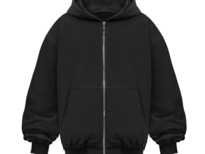 MSC DESIGN Black Hoodie Zipper