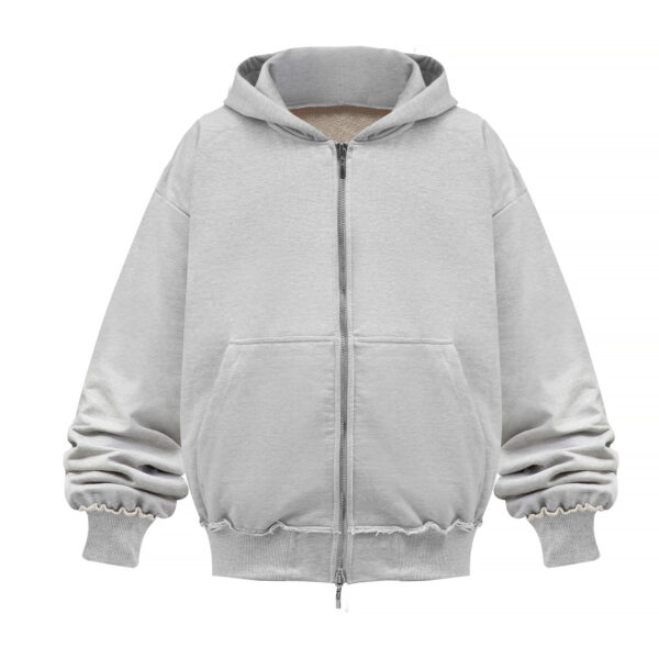MSC DESIGN Grey Hoodie Zipper