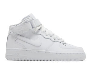 Nike Air Force 1 Mid LE Triple White (GS) - 6 Y