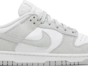 Nike Dunk Low Light Silver Corduroy (Women's) - 7.5 MEN / 9 WOMEN