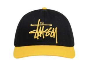 Stussy Big Basic Vintage Cap (Black/Yellow)