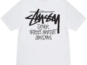 Stussy Dover Street London Tee White
