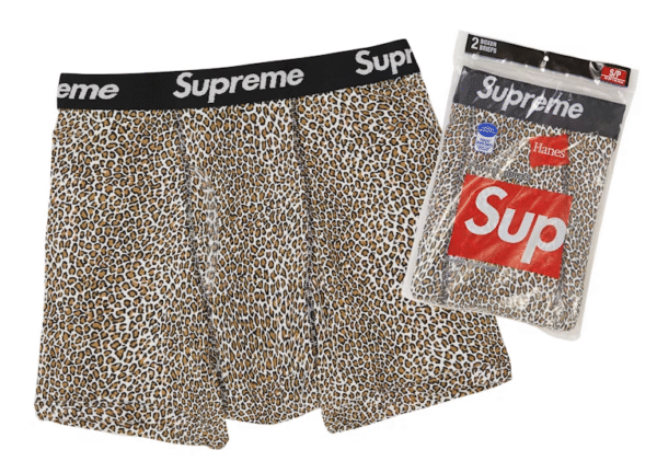 Supreme Hanes Boxer Leopard