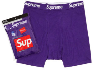 Supreme Hanes Boxer Purple.