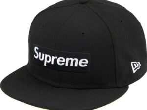 Supreme "No Comp Box Logo" New Era Fitted Cap (Black)