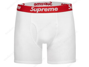 Supreme x Hanes Boxer Brief White