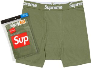 Supreme x Hanes Boxer Olive