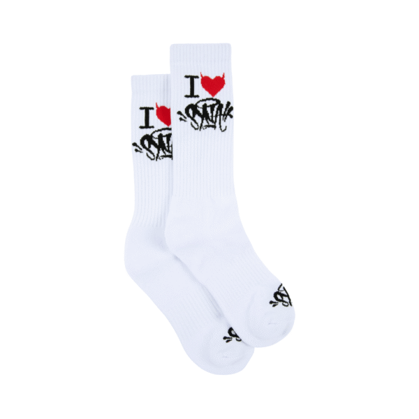 Synaworld 2PACK Socks I Love Syna - White