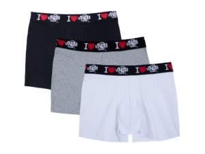 Synaworld 3PACK Boxers I Love Syna - Black/White/Grey