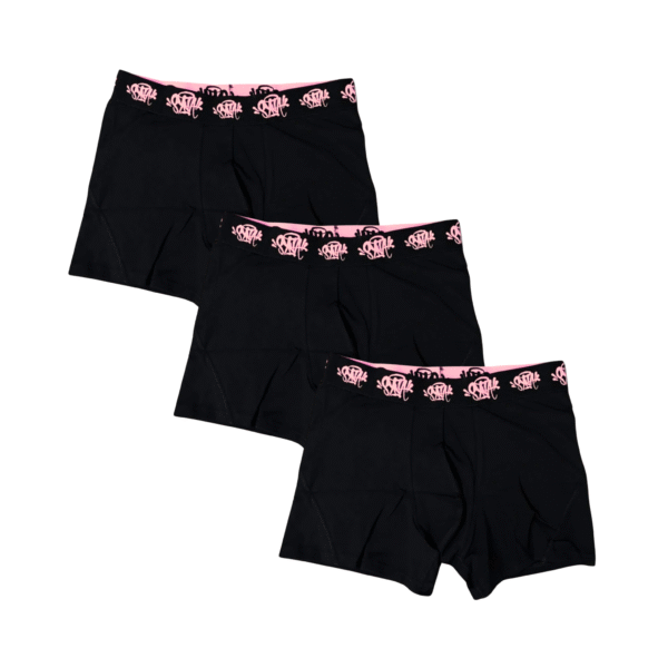 Synaworld 3PACK Boxers Syna x Central Black/Rose