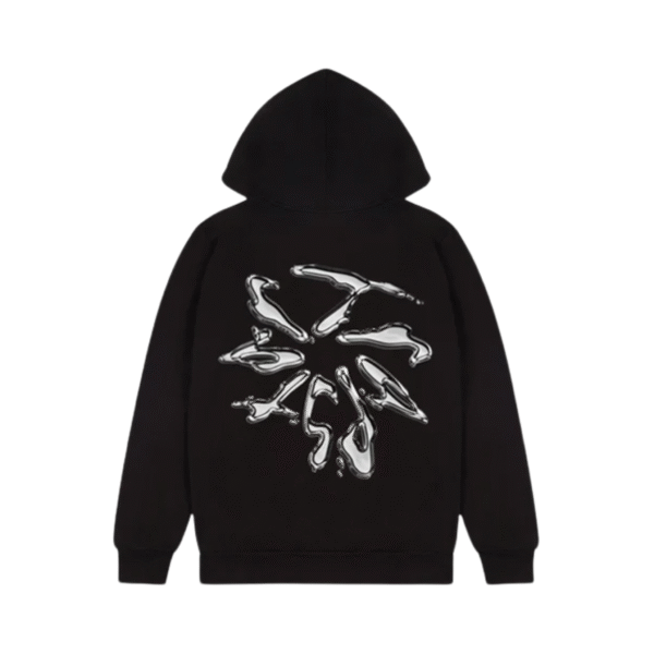 Trapstar Liquid Chrome Hoodie Black
