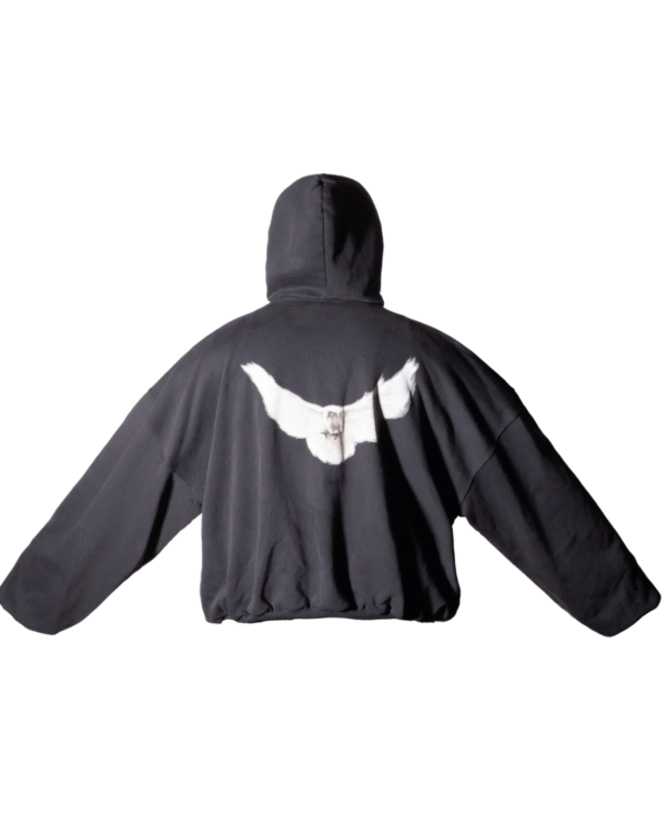 Yeezy x Gap Engineered by Balenciaga Taube Hoodie Gewaschen Schwarz LAA